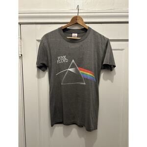 Vintage 1987 Pink Floyd Tour T Shirt Size Large Healthknit Tag Single Stitch USA